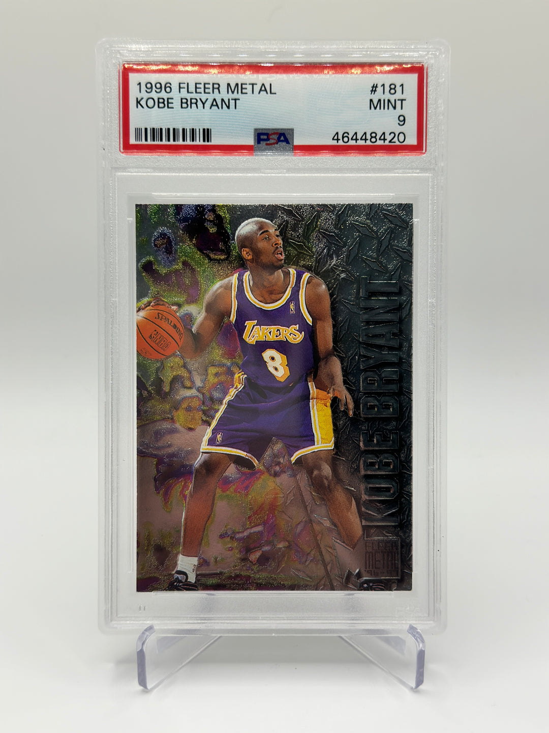 1996 Fleer Metal Kobe Bryant #181 PSA 9