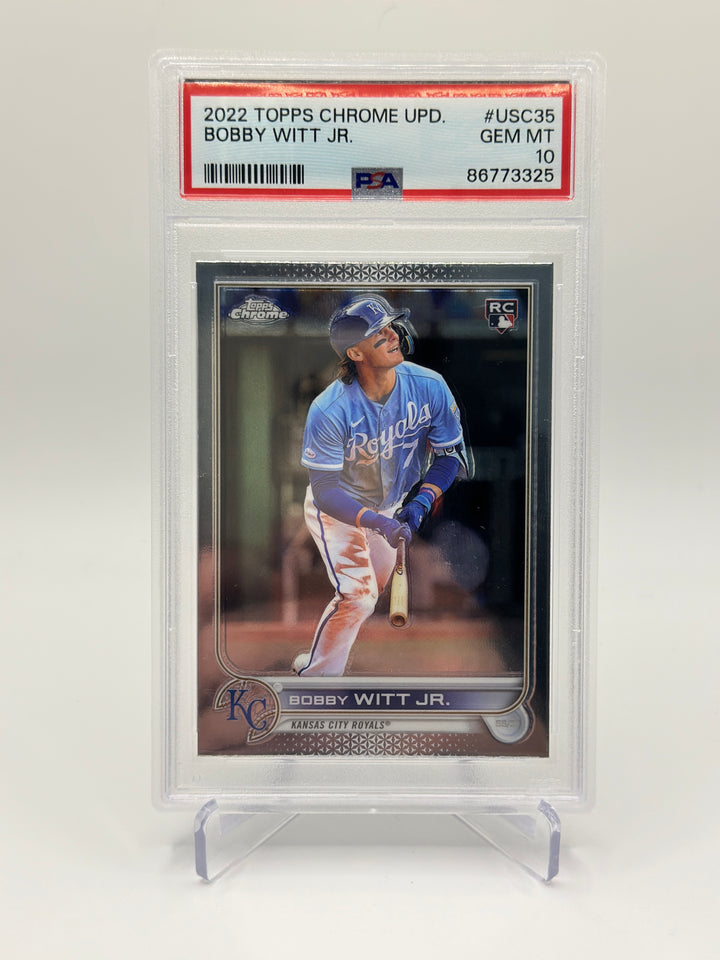 2022 Topps Chrome Update Bobby Witt Jr PSA 10