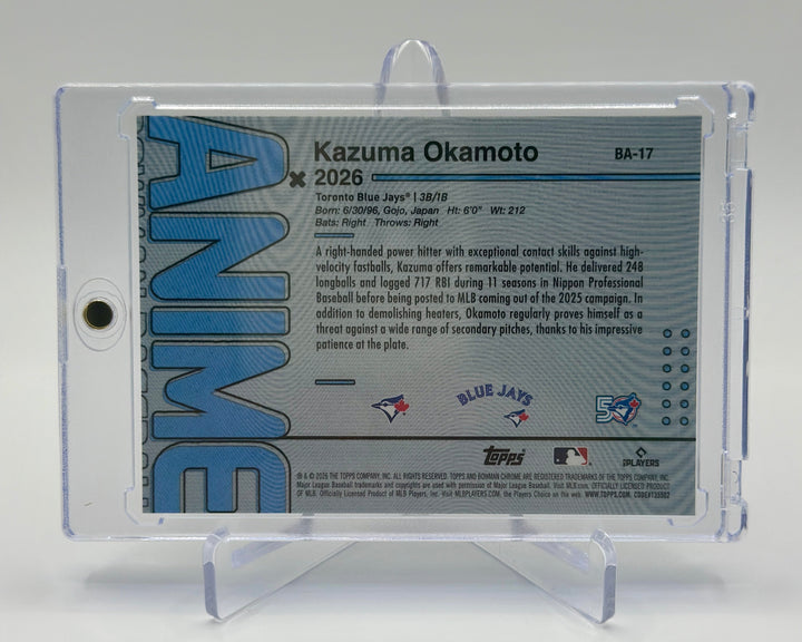 2026 Bowman Chrome Anime Kazuma Okamoto BA-17 Anime