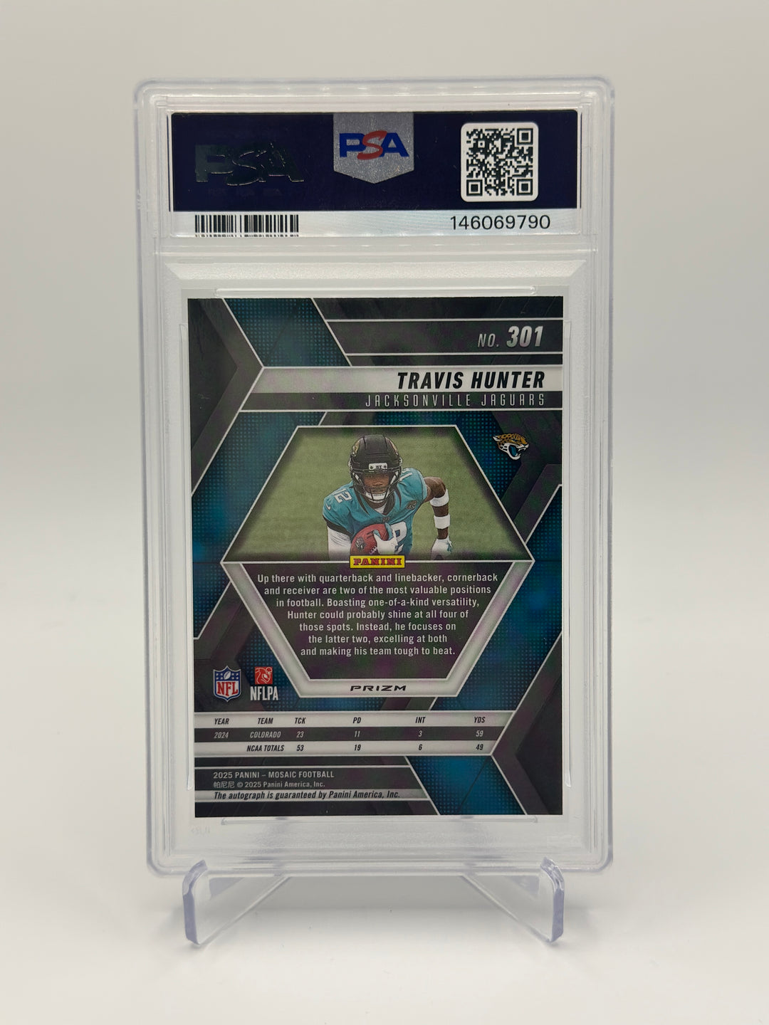 2025 Mosaic Travis Hunter Auto PSA 10