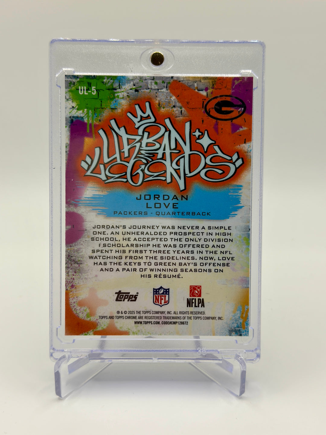 2025 Topps Chrome Jordan Love Urban Legends #UL-5