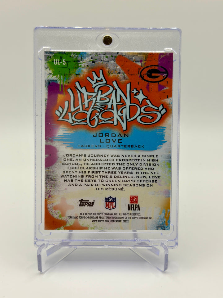 2025 Topps Chrome Jordan Love Urban Legends #UL-5
