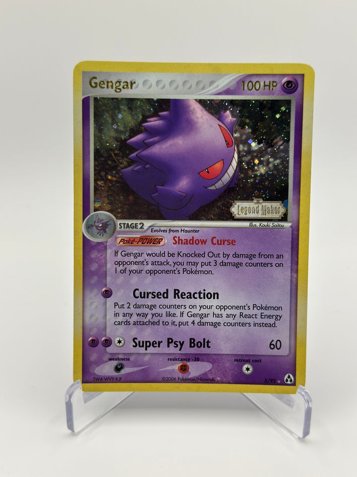 Pokémon Gengar 5/92 EX Legend Maker Holo