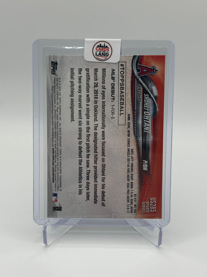 2018 Topps Update Series - Rookie Debut Shohei Ohtani #US285 (RC)