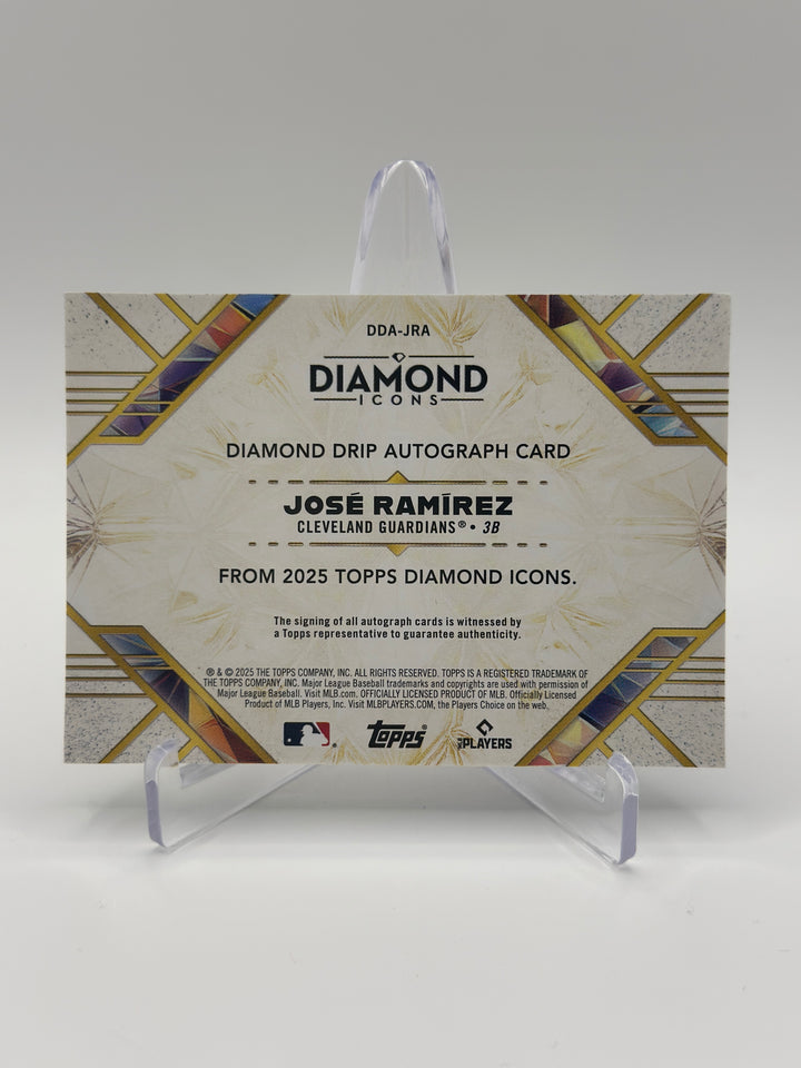 2025 Topps Diamond Icons Jose Ramirez Auto /25