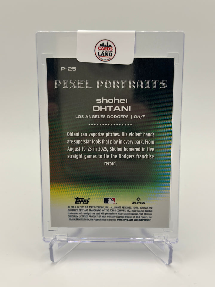 2025 Bowman Bests Shohei Ohtani Pixel Portraits