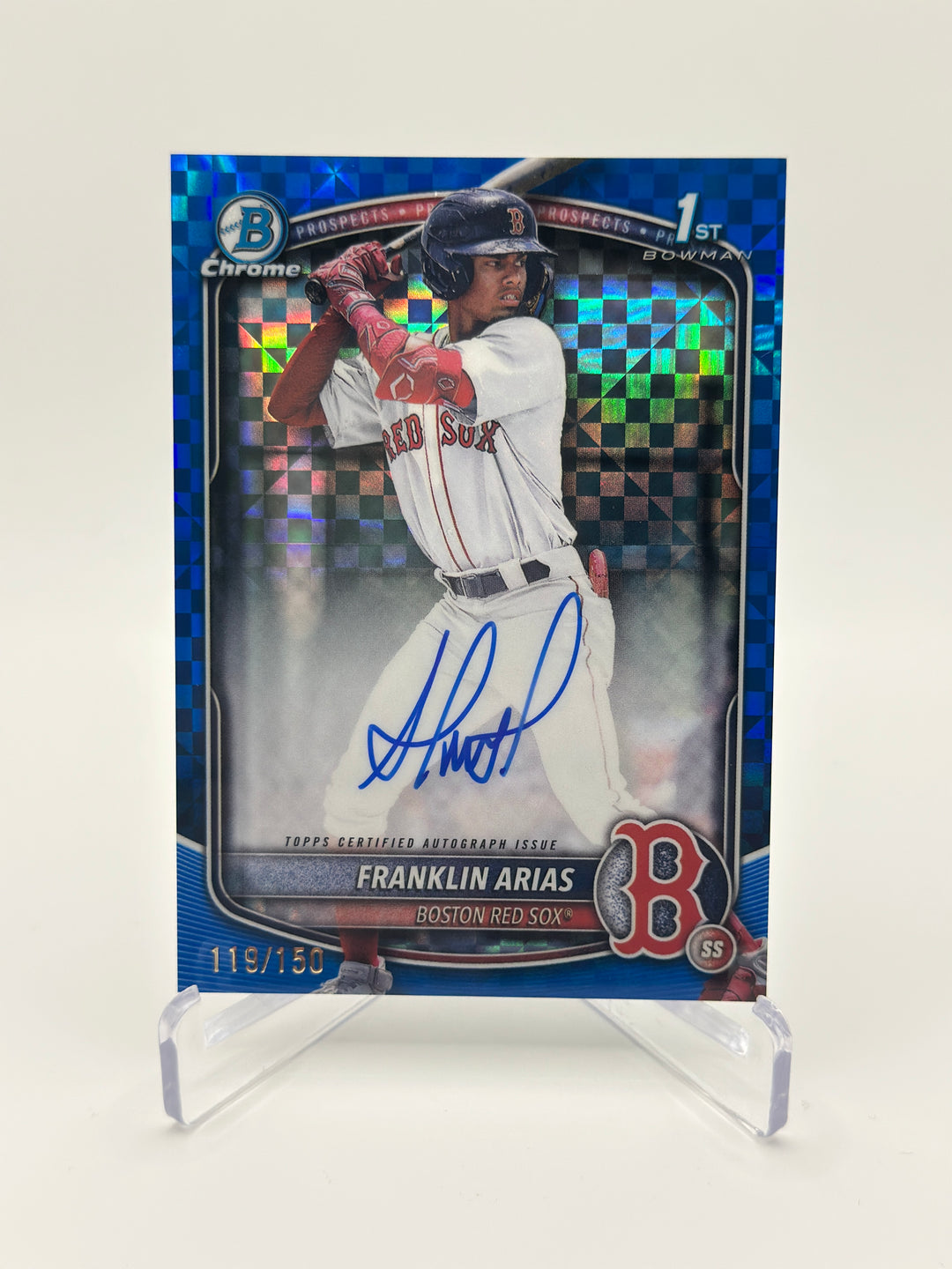 2025 Bowman Chrome Franklin Arias Blue Auto /150
