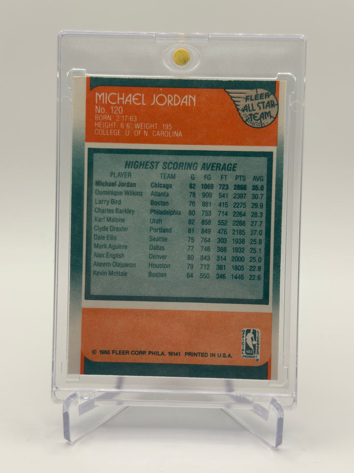 1988 Fleer All Star Team Micheal Jordan #120