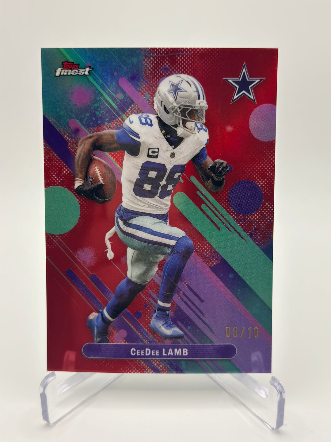 2025 Topps Finest Football CeeDee Lamb Red /10