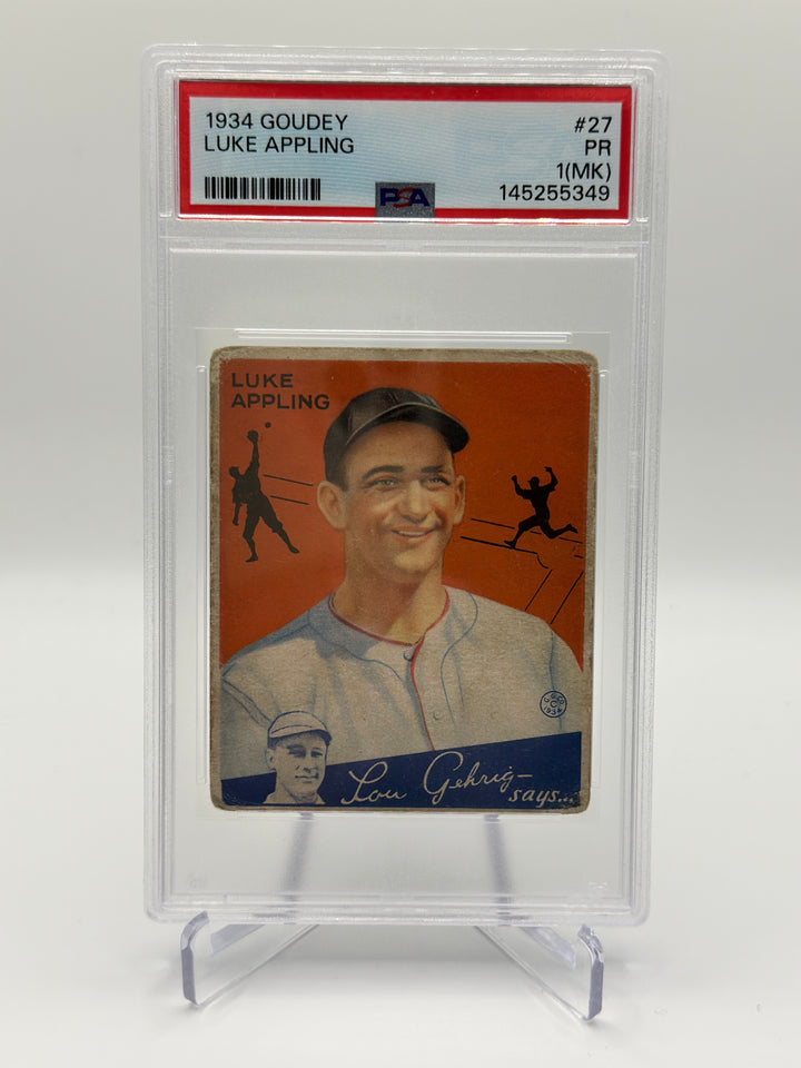 1934 Goudey Luke Appling #27 PSA 1