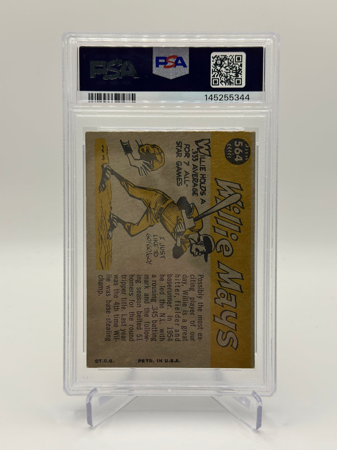 1960 Topps Willie Mays All Star #564 PSA 4