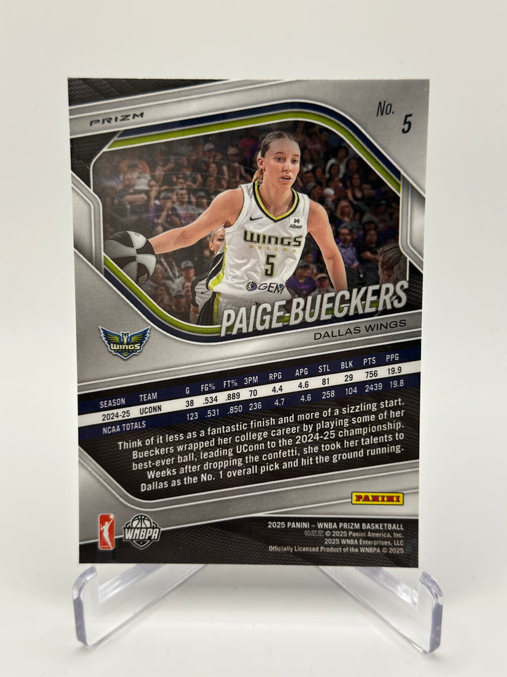 2025 Panini Prizm WNBA Paige Bueckers #5 WNBA Logo Prizm