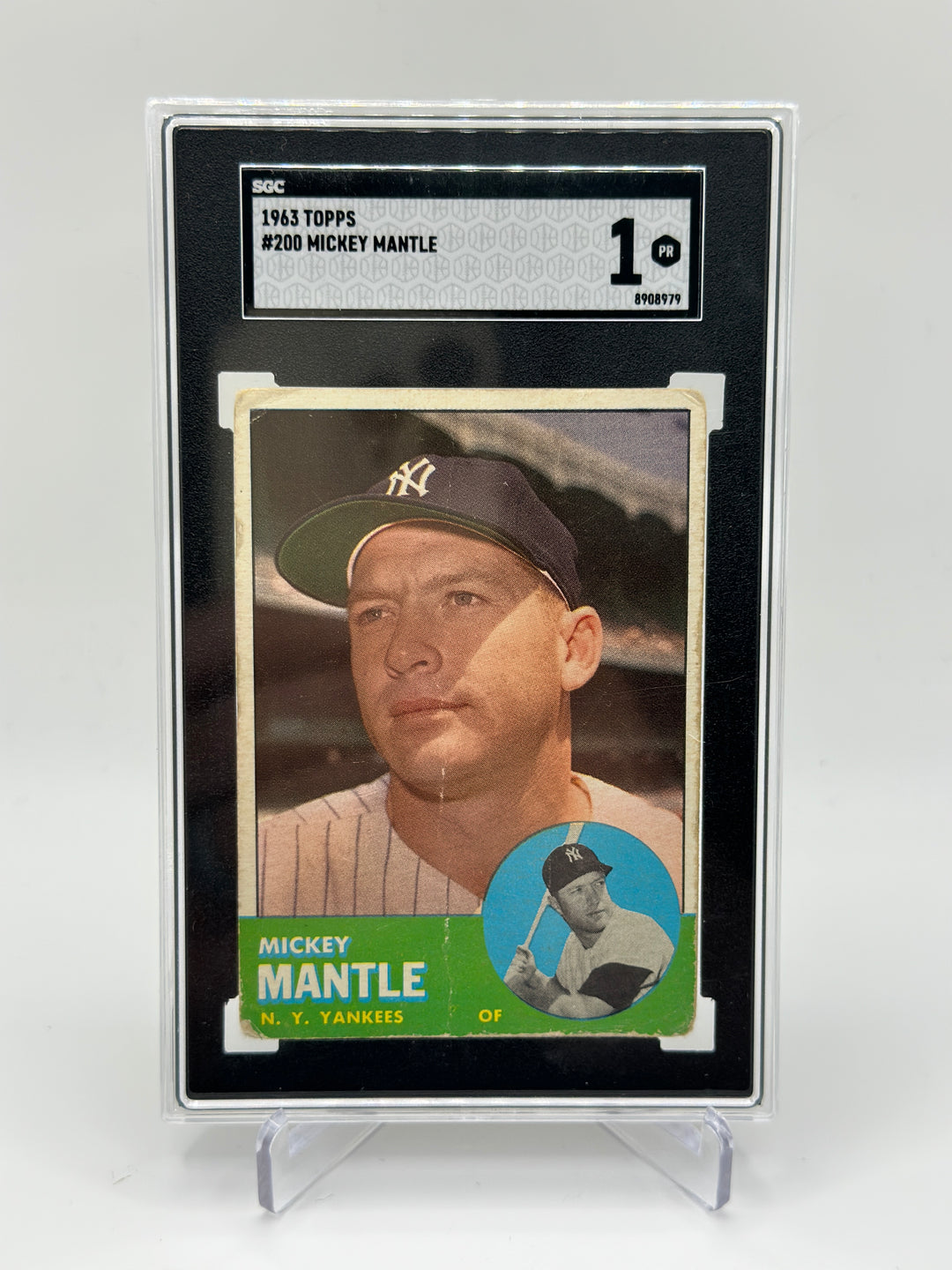 1963 Topps Mickey Mantle #200 SGC 1