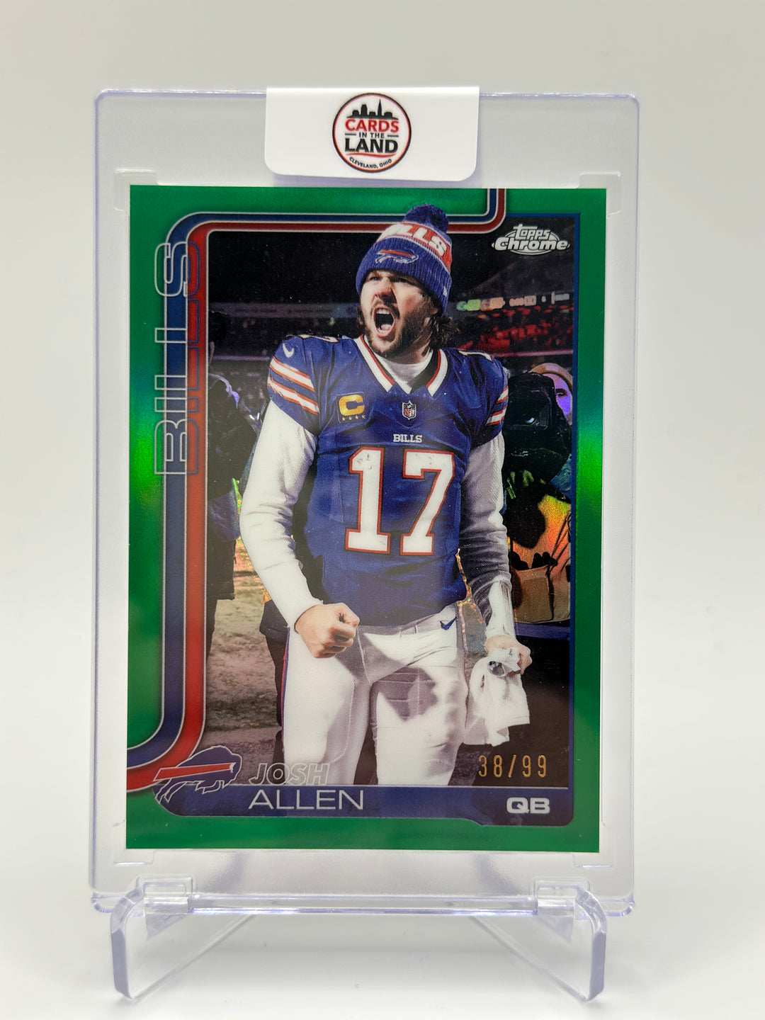 2025 Topps Chrome Josh Allen Green /99 #34