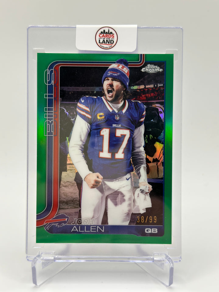 2025 Topps Chrome Josh Allen Green /99 #34