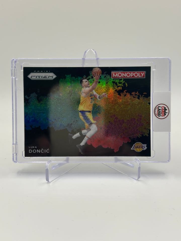 2024-25 Panini Prizm Monopoly Luka Doncic Black Color Blast Case Hit SSP