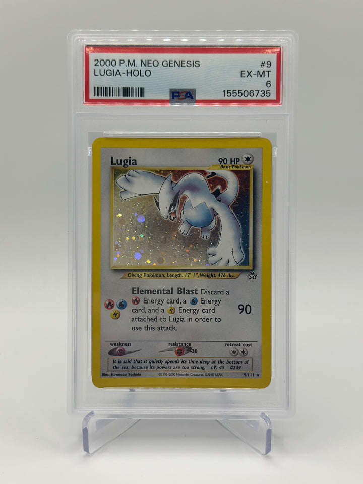 2000 Pokémon Neo Genesis Lugia Holo #9/111 PSA 6