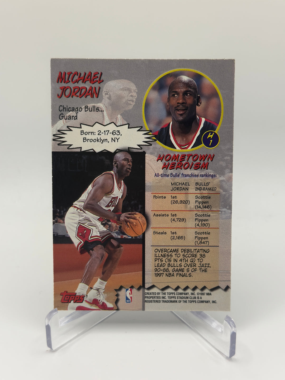 1997-98 Topps Stadium Club - Hardcourt Heroics Michael Jordan #H1