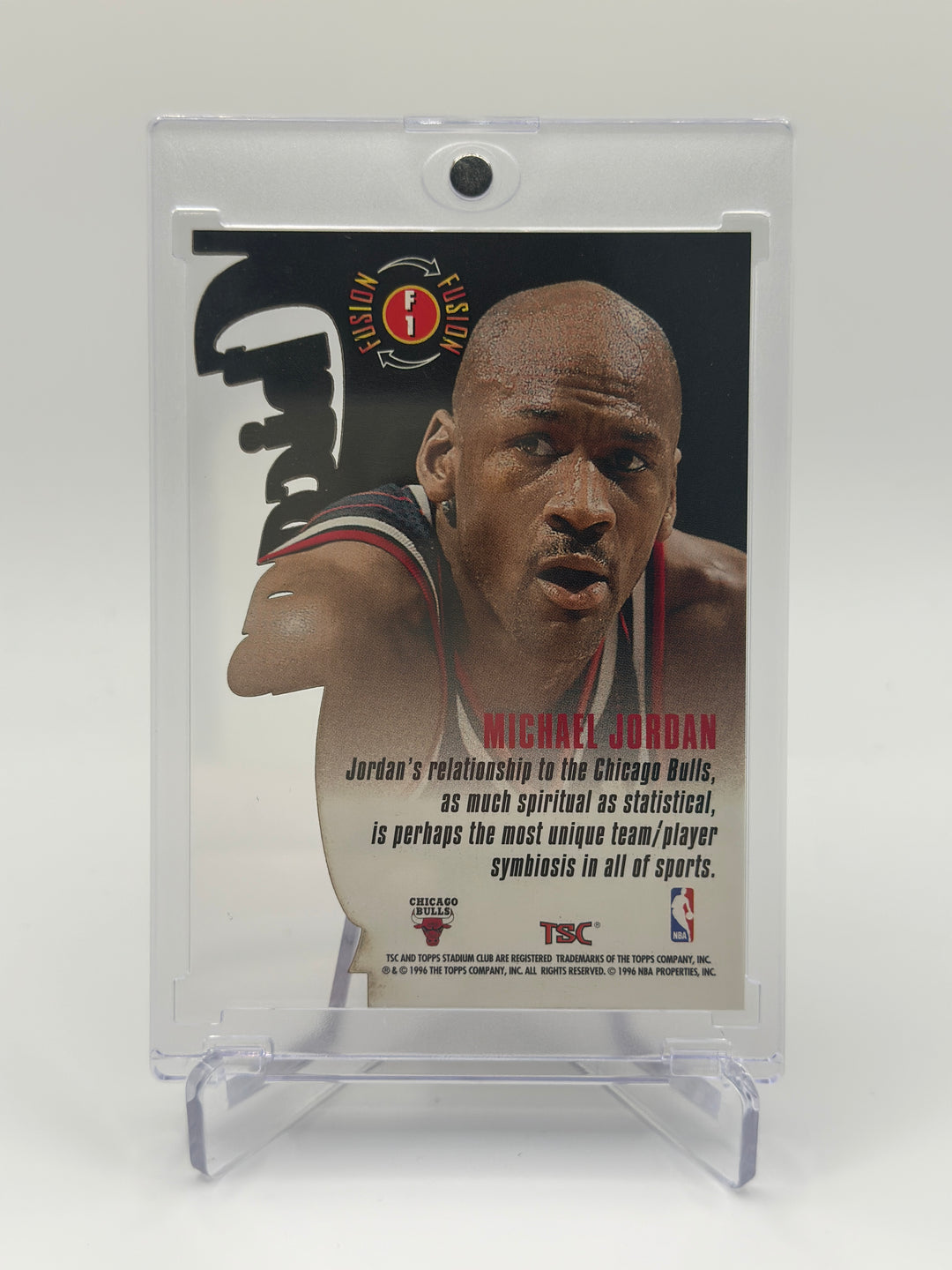 1996-97 Topps Stadium Club Michael Jordan Fusion Die Cut F1