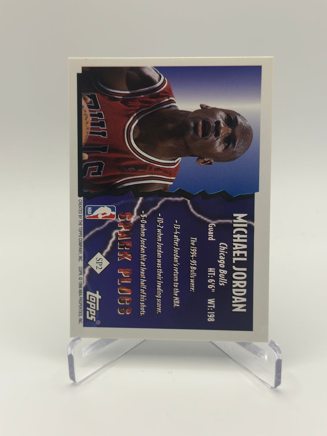 1995-96 Michael Jordan Topps Spark Plug #SP2