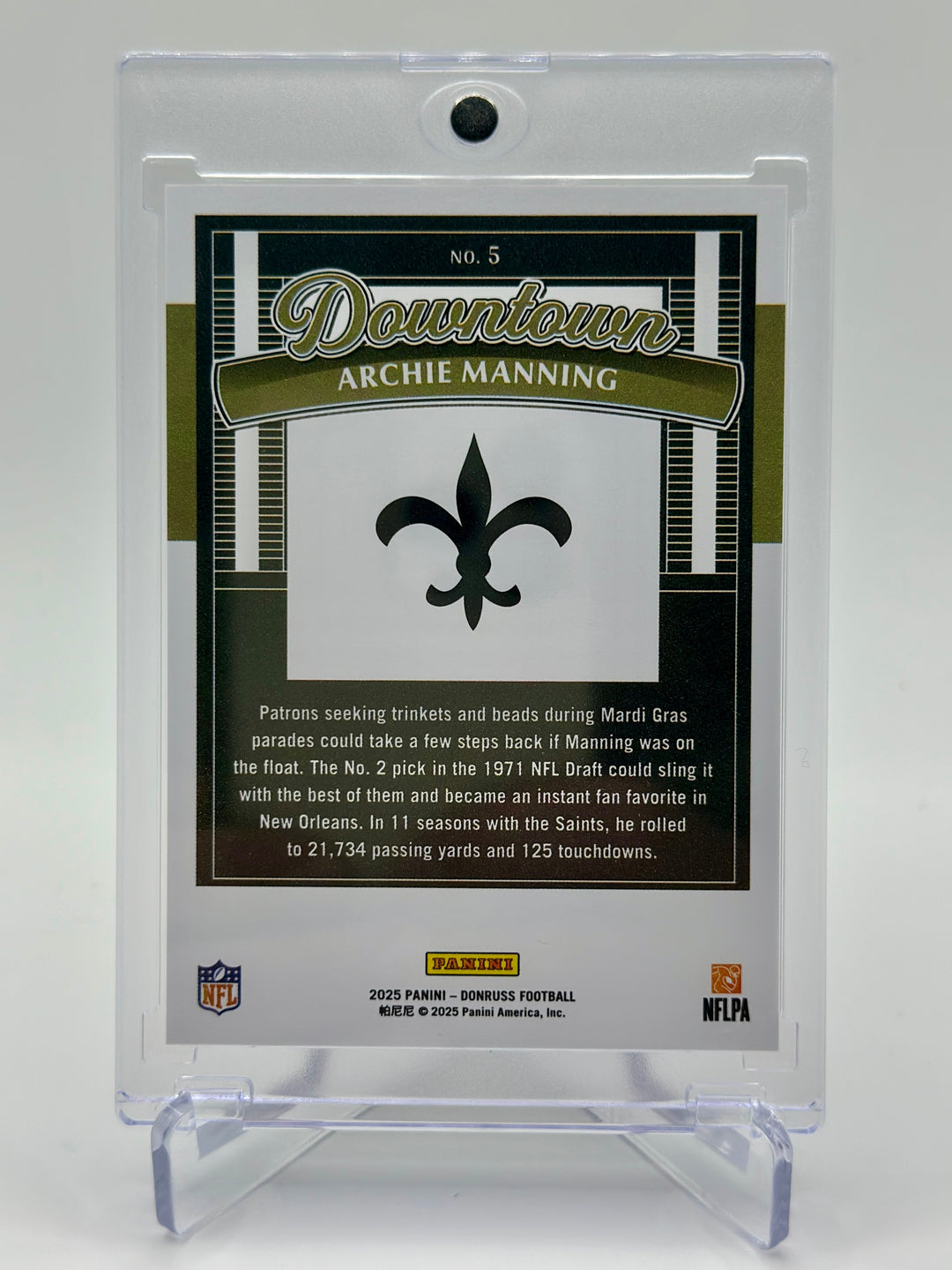 2025 Donruss Archie Manning Downtown #5