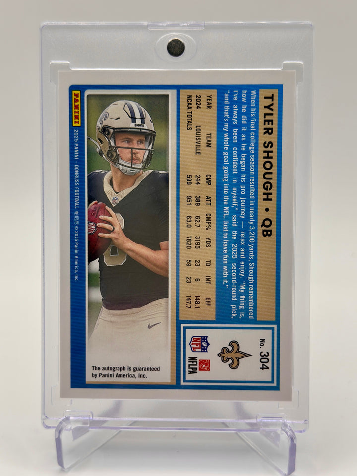 2025 Donruss Tyler Shough Orange Auto #304