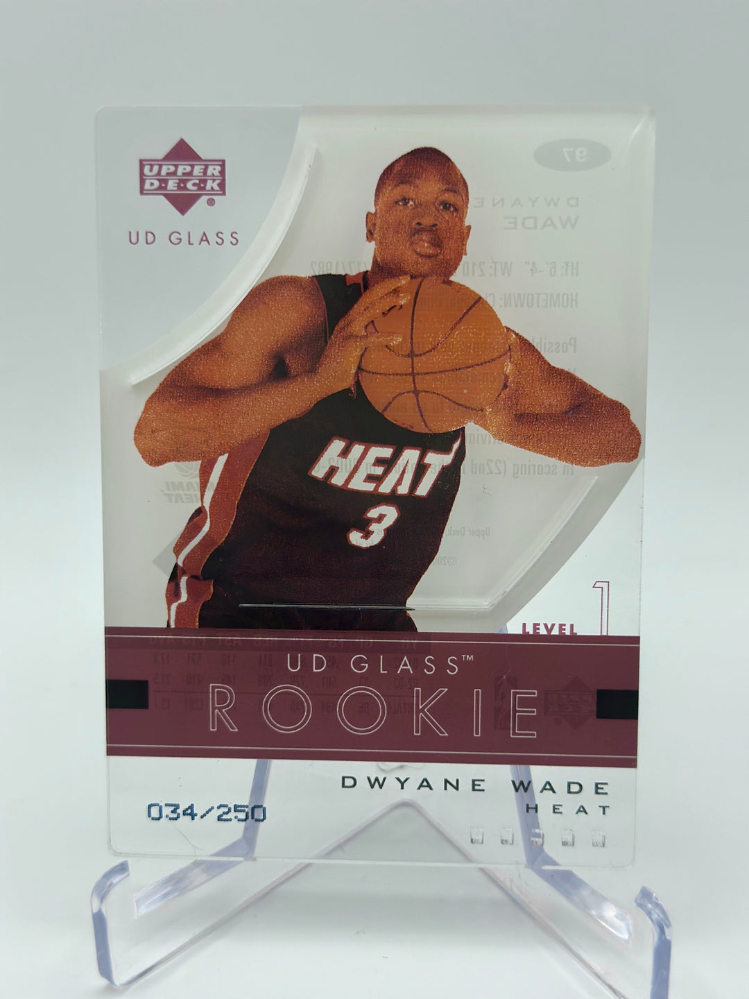 2003-04 UD Glass Rookie Dwyane Wade #97 /250 (RC)