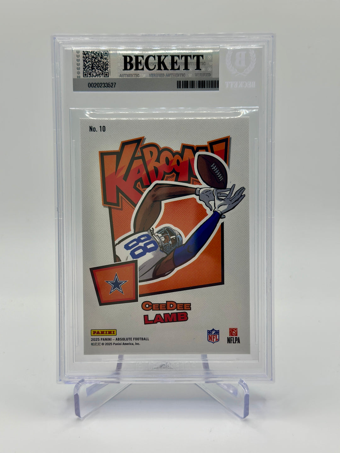 2025 Absolute CeeDee Lamb Kaboom #10 BGS 9