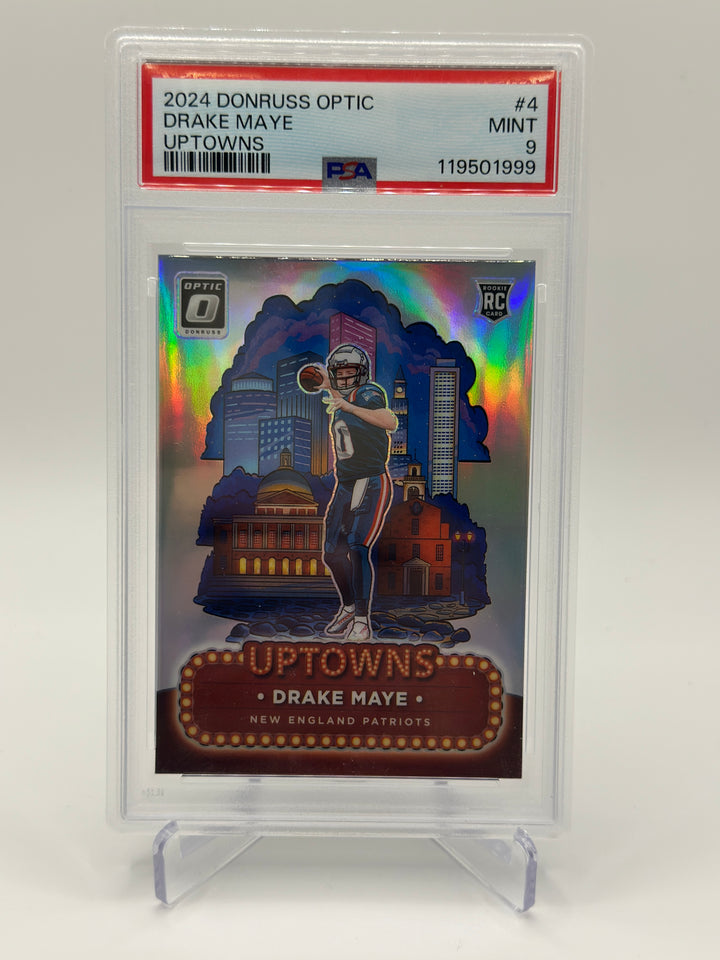 2024 Optic Drake Maye Uptowns #4 PSA 9