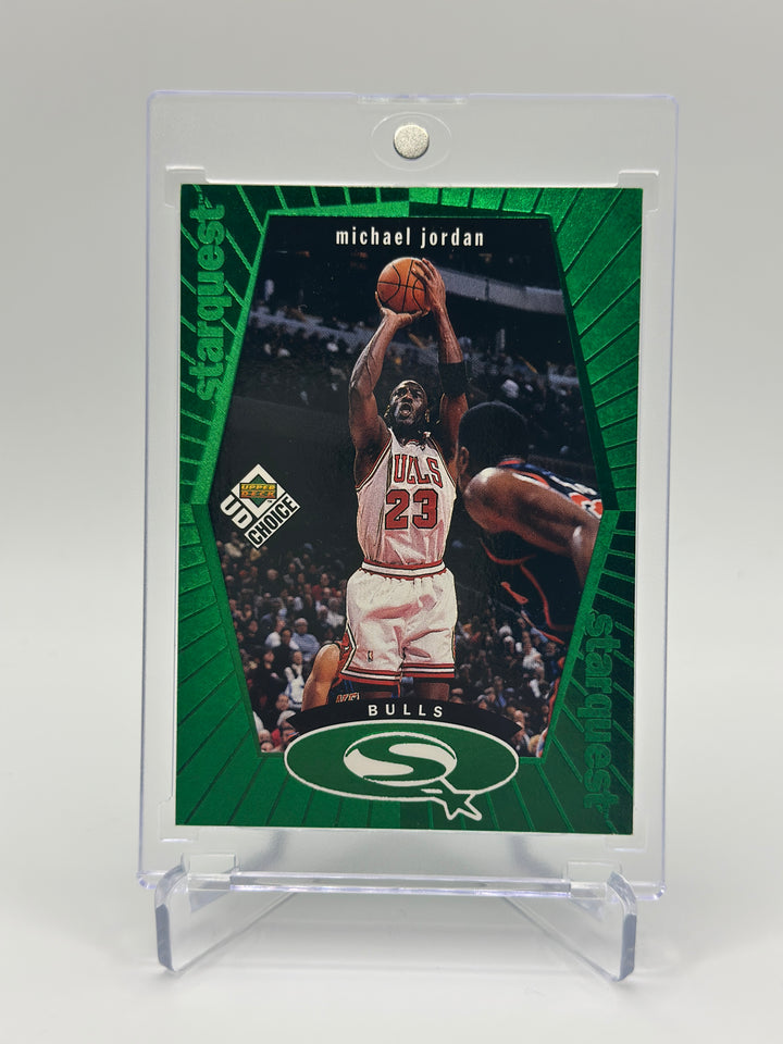 1998 UD Choice Michael Jordan Starquest Green #SQ30