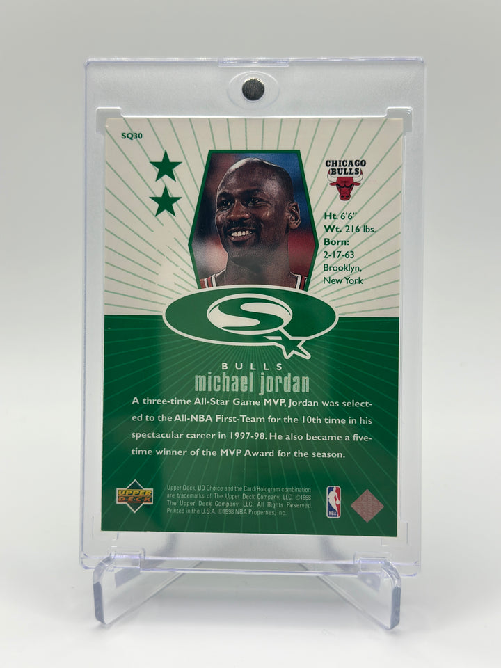 1998 UD Choice Michael Jordan Starquest Green #SQ30