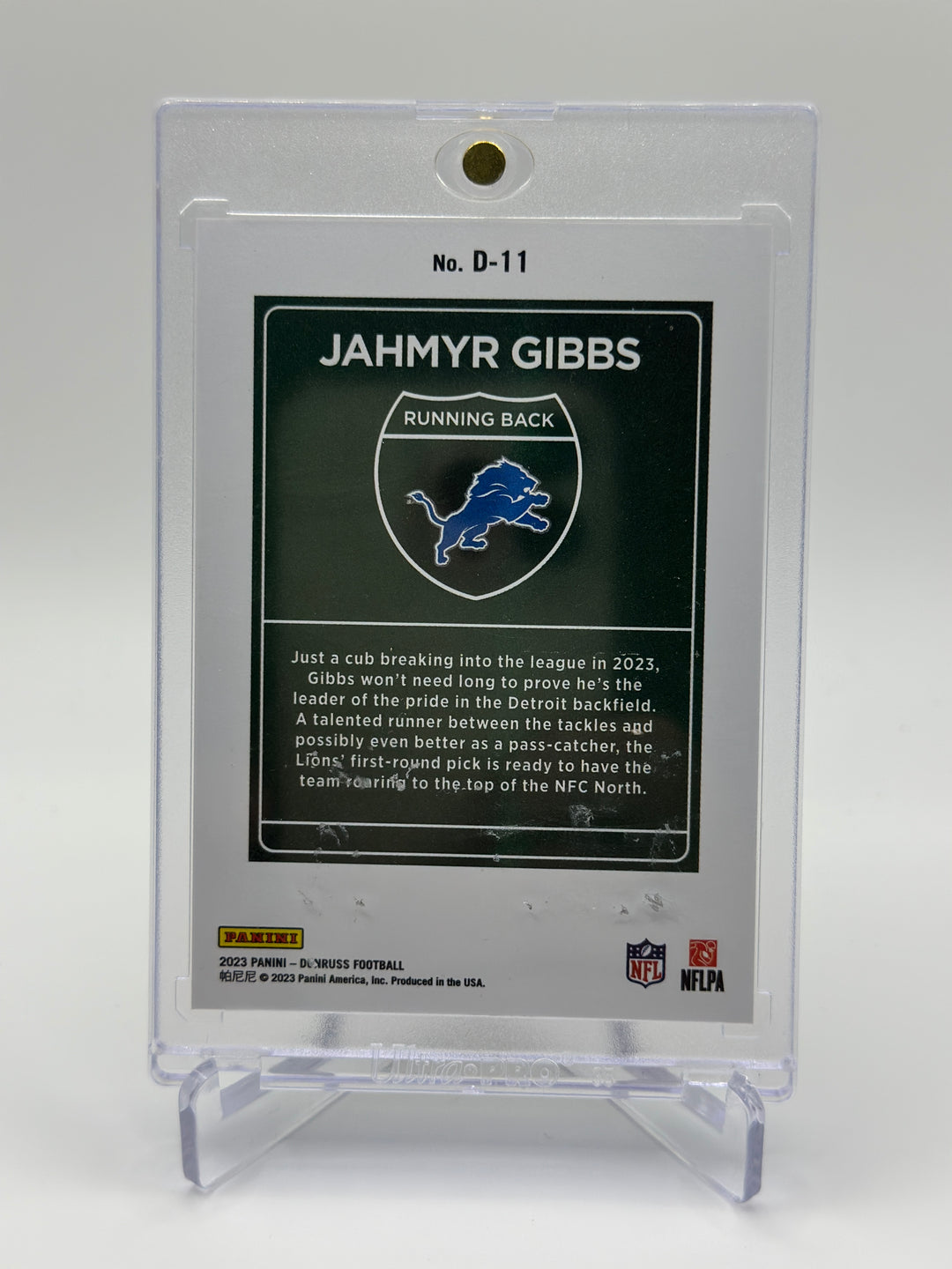 2023 Donruss Jahmyr Gibbs Downtown #D11