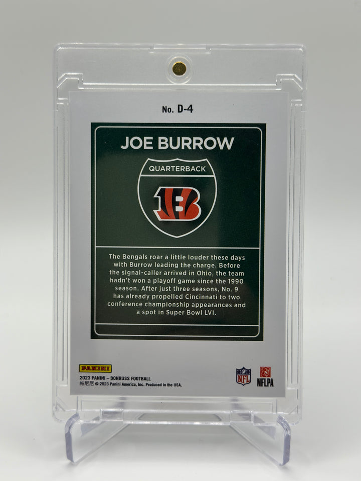 2023 Donruss Joe Burrow Downtown #D4
