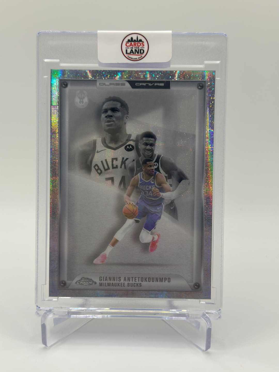 2025 Topps Chrome Giannis Antetokounmpo Glass Canvas GC-3