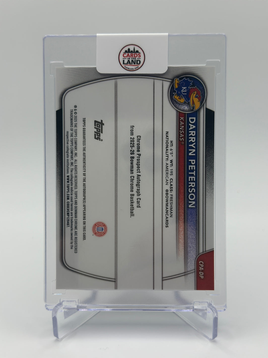 2025 Bowman Chrome U Darryn Peterson CPA-DP