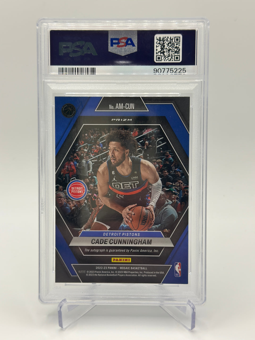 2022 Mosaic Cade Cunningham Blue Auto PSA 9