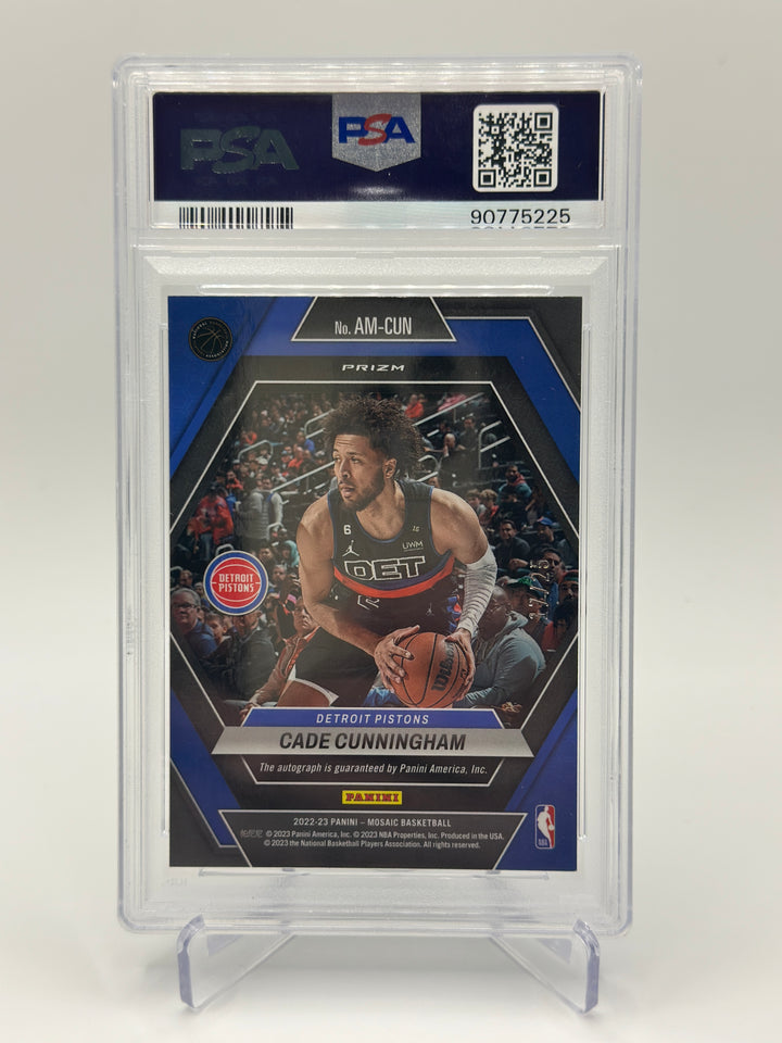 2022 Mosaic Cade Cunningham Blue Auto PSA 9