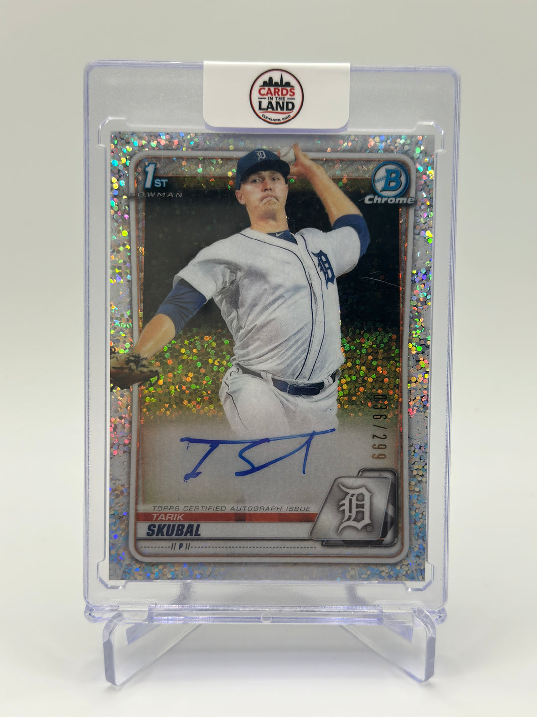 2020 Bowman Chrome Tarik Skubal Auto /299 1st