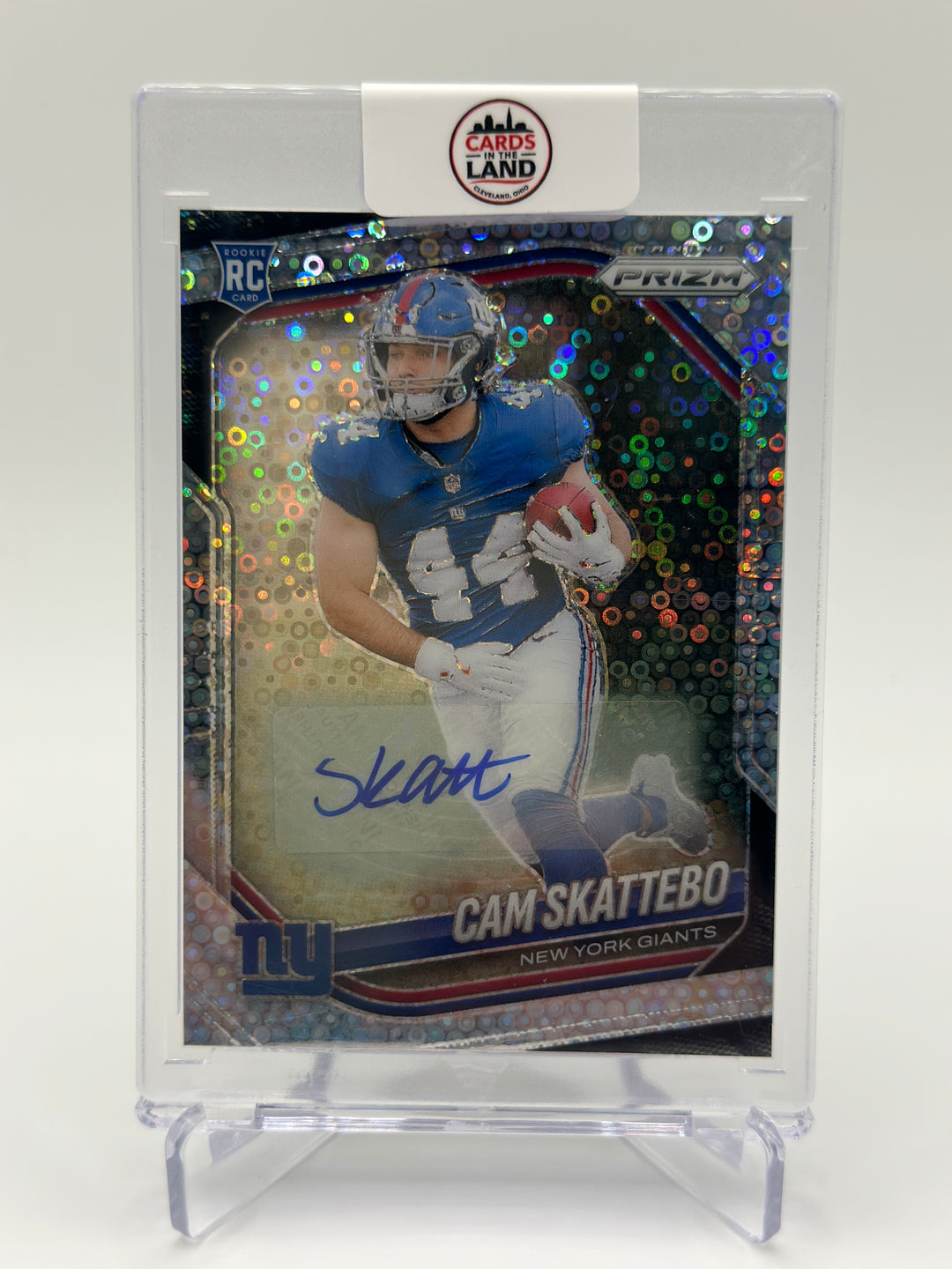 2025 Topps Chrome Cam Skattebo Silver Disco Auto #363