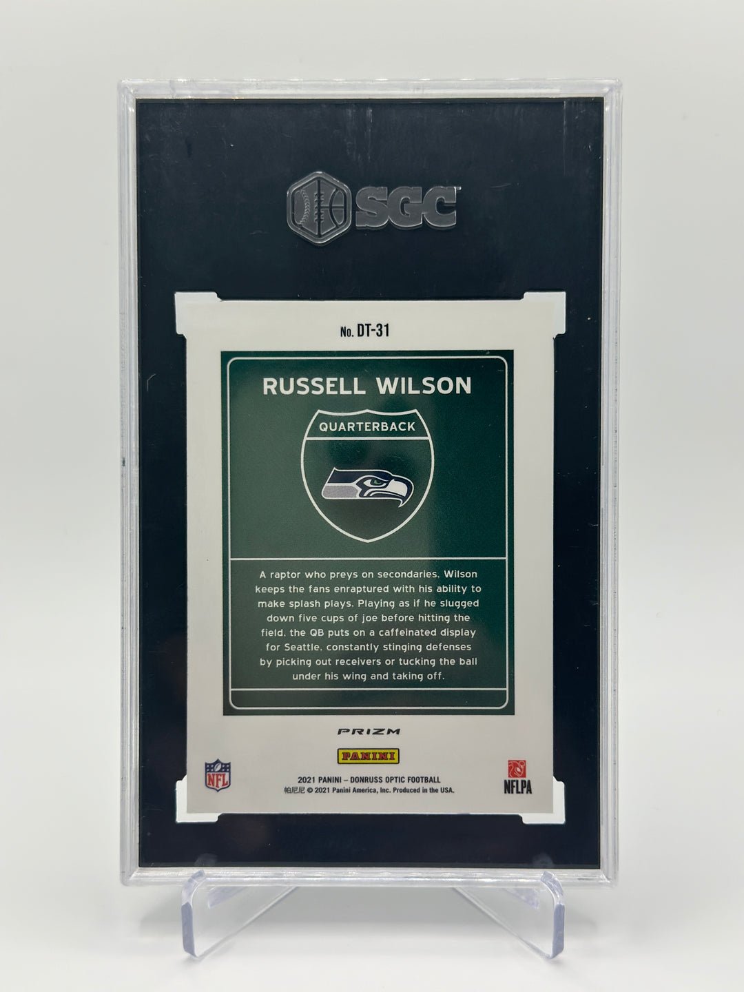 2021 Optic Russell Wilson Downtown SGC 9.5