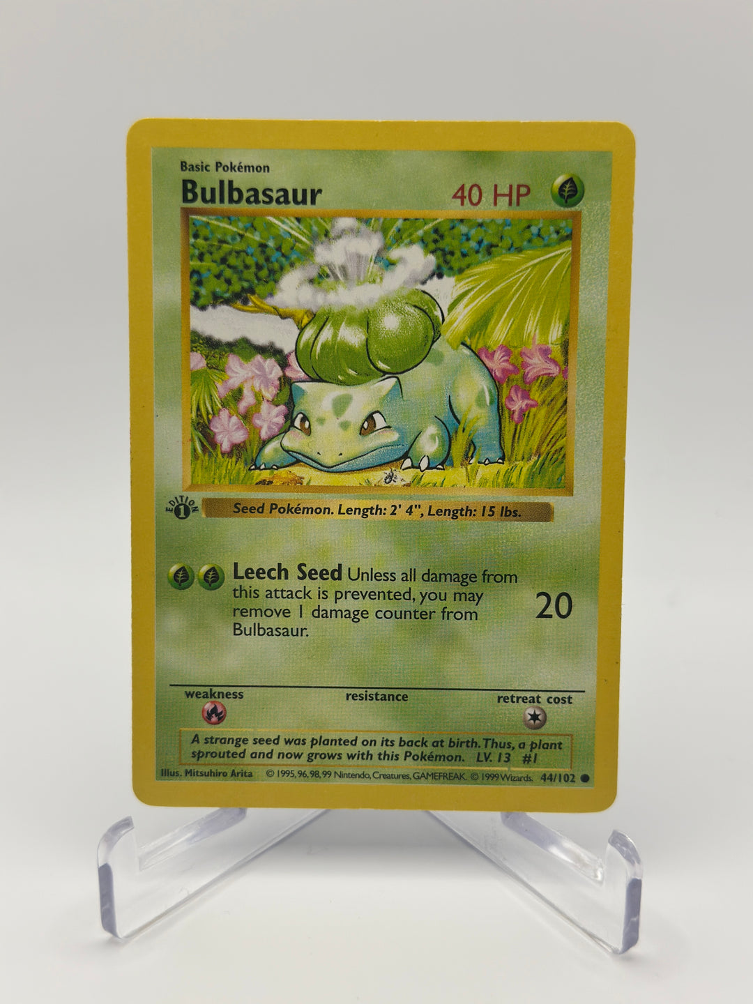 bulbasaur pokemon card 1995 Amazon.com: Bulbasaur - 44/102 - Common