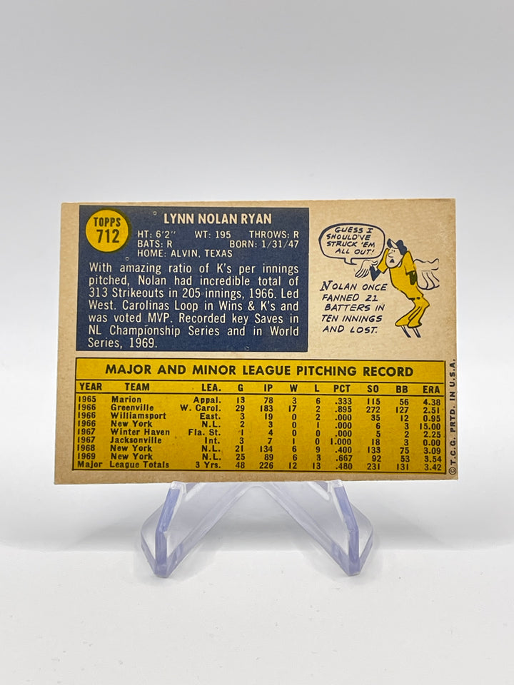 1970 Topps Nolan Ryan #712