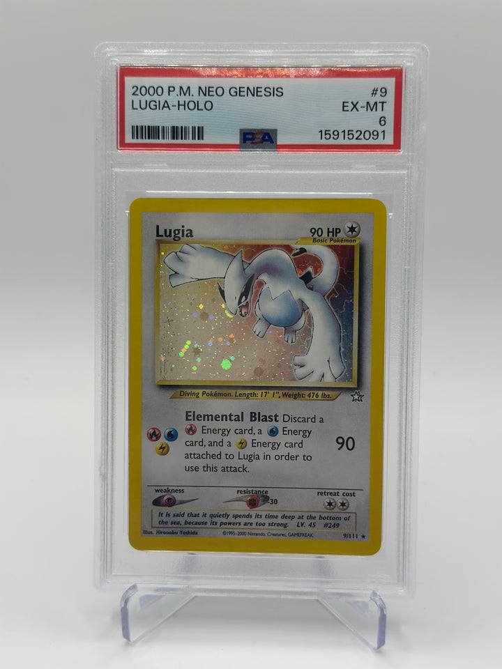 Pokémon 2000 Lugia NEO Genesis 9/111 PSA 6