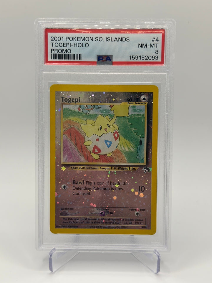 Pokémon 2001 Southern Islands Togepi Holo 4/18 PSA 8