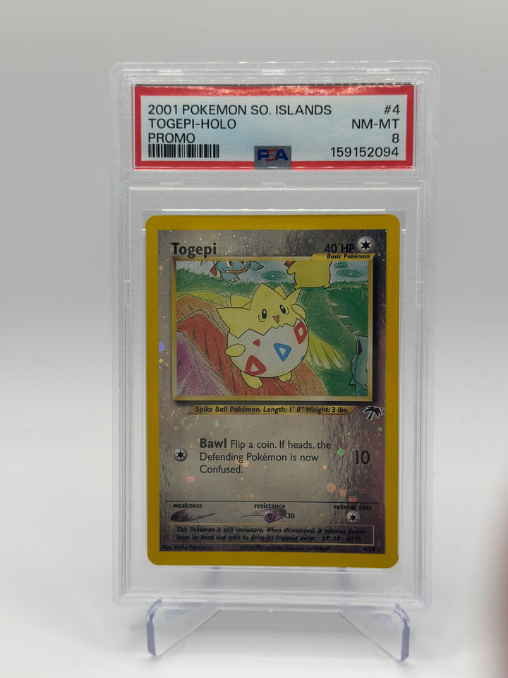 Pokémon 2001 Southern Islands Togepi Holo 4/18 PSA 8