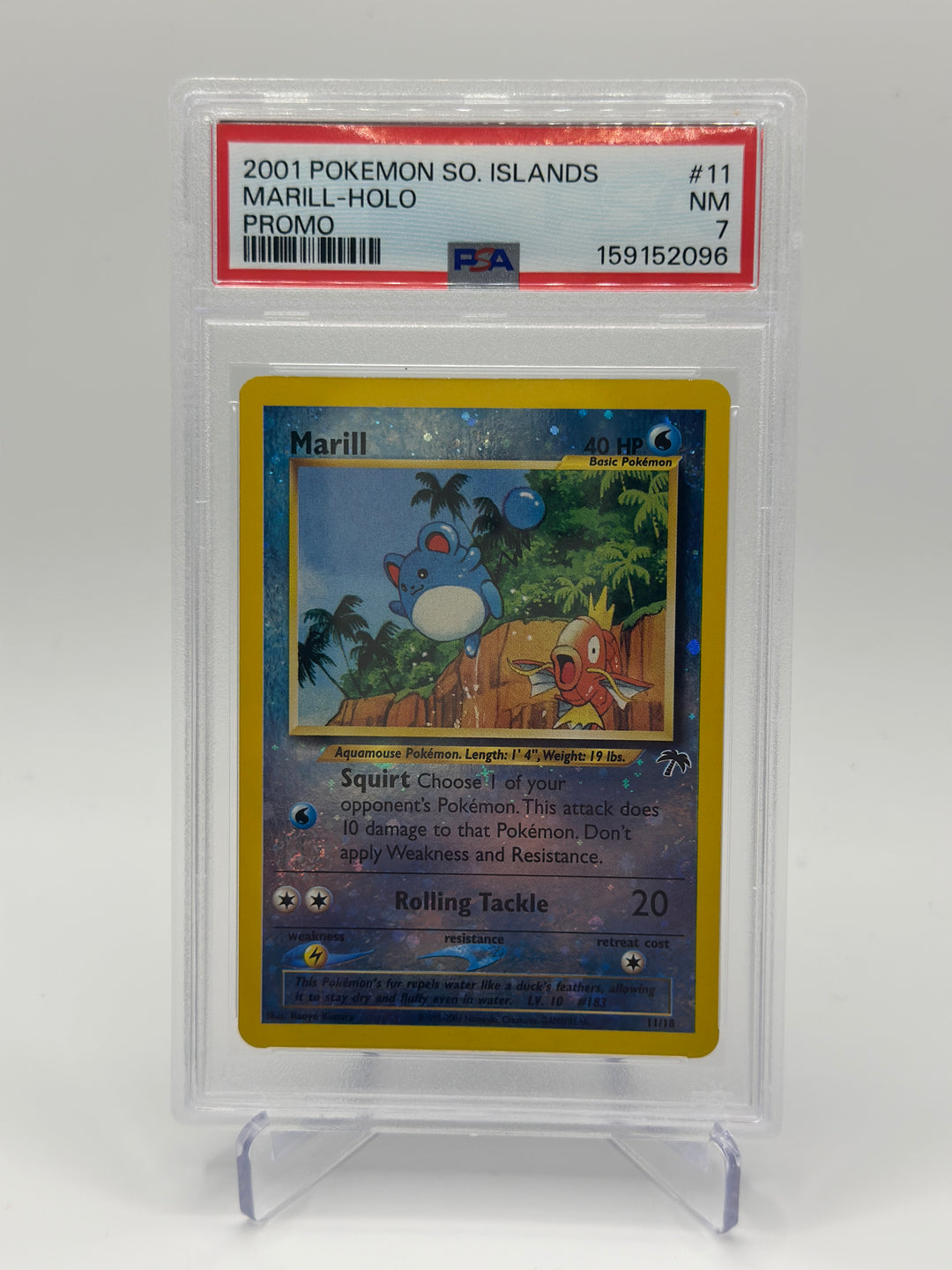 pokemon southern islands cards 2001 Promo 7 Ledyba-holo PSA 9 Graded Card Celebrate the incredible history of the TCG hobby by adding this Marill 2001 Pokemon Southern Islands Promo #11 PSA Authenticated 8 Card to your vault Pokemon - Southern Island -