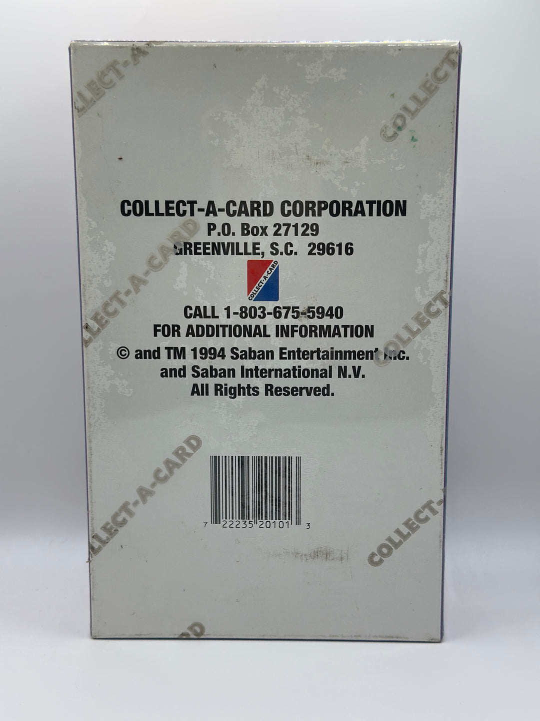 1994 Collect-A-Card Mighty Morphin Power Rangers Series 1 Cards Hobby Box