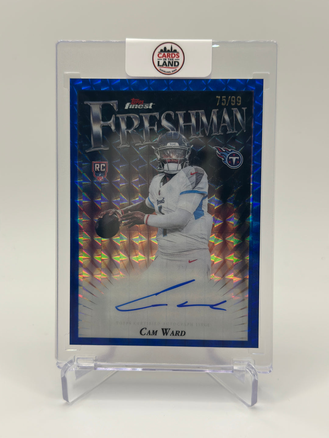 2025 Topps Finest Cam Ward Freshman Auto /99