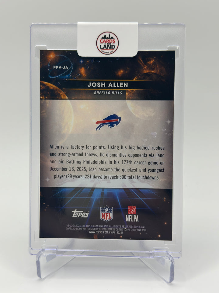 2025 Topps Cosmic Chrome Josh Allen Planetary Pursuit Venus SSP