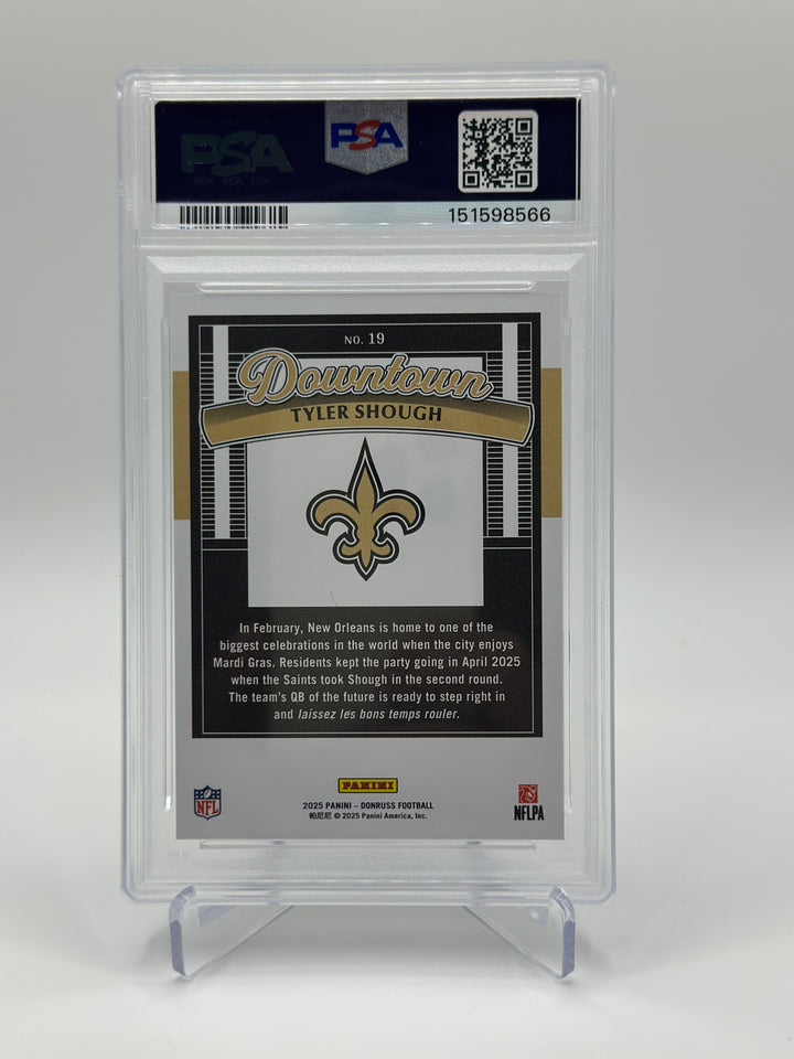2025 Donruss Tyler Shough Downtown #19 PSA 9